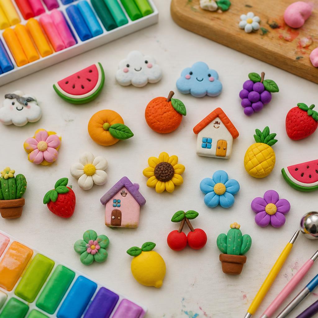 Polymer Clay Fridge Magnets: Tiny Shapes with Big Personality