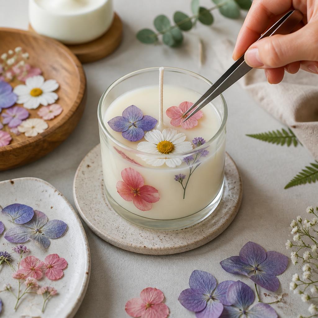 Step 3: Set the petals in place.