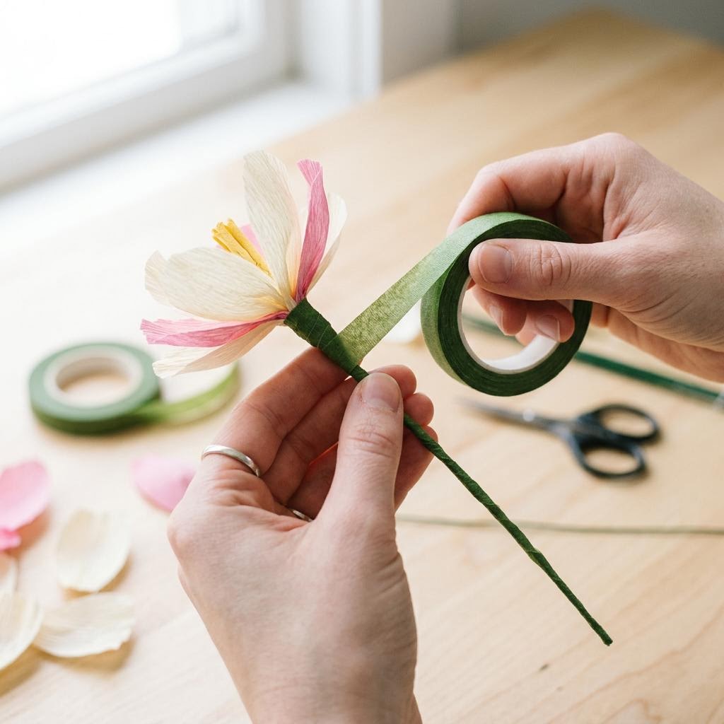 Step 4: Assemble and Tape the Stem